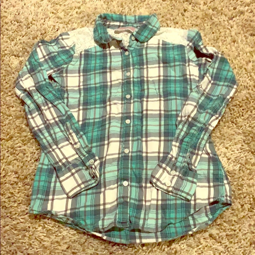Plaid shirt (girls 10/12)